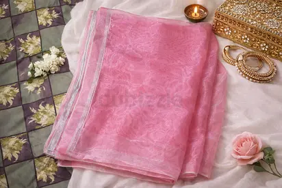 Moonlight shirt silk trouser with organza duppta