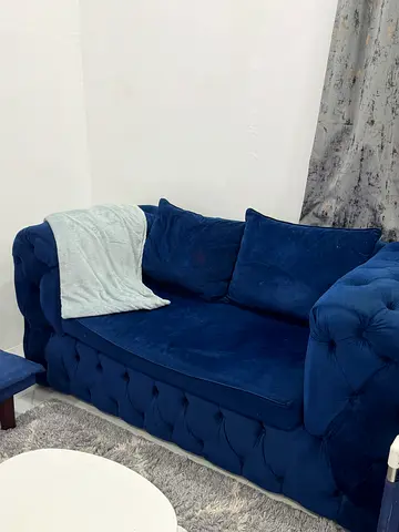 Elegant Navy Blue Sofa