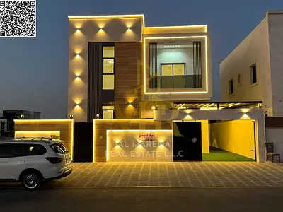 Luxury Dream Villa in Al Bahia: Spacious and Unparalleled Luxury at a Price Including Registration, Ownership, and Air Conditioning Fees. Luxury Dream