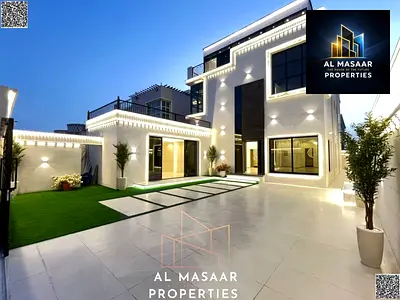 فيلا فاخرة للبيع في الروضة 3 بعجمان – ثلاث طوابق حجر مع تكييف مركزي وملحق خارجي *