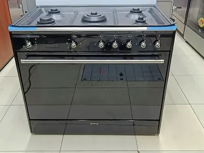 SMEG Brand Latest New Model Premium Quality Dual Function,  Top Gas + Electric Oven Cooker 90cm