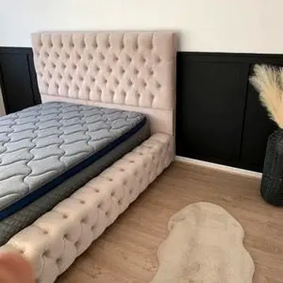 Elegant Bed Frame with Stylish Headboard