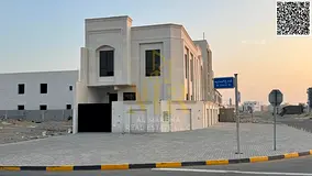 Corner villa for sale in Al-Haliyo 1 – Two floors | 4 master bedrooms + Majlis + Living room + Ope