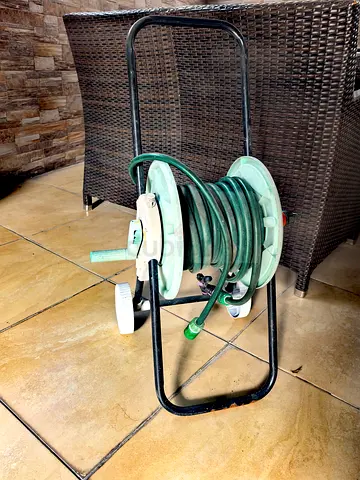 Garden hose with stand