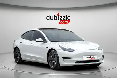 AED 1170/month | 2022 Tesla Model 3  | GCC Specs | Ref#434618