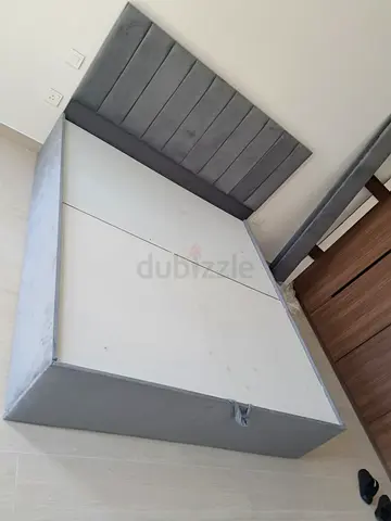 Modern Upholstered Bed Frame with Headboard