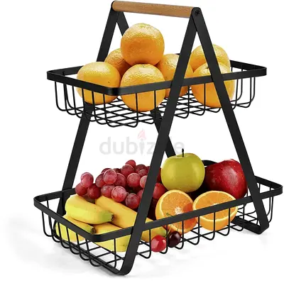 2-Tier Fruit Basket Stand