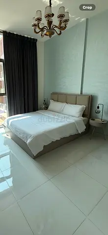 Modern Bed Frame with Nightstand