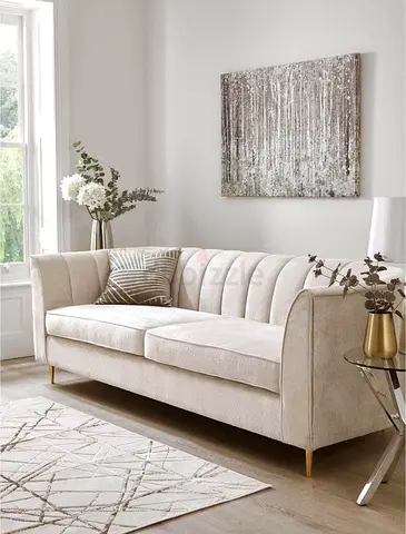 Elegant Beige Sofa with Modern Design