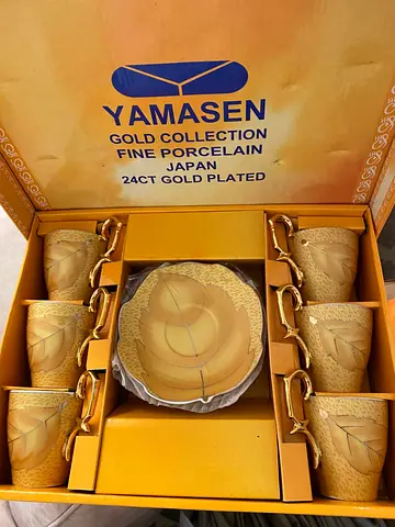 Vintage Japanese 24 Carat Gold Plated Collection Fine Porcelain Set