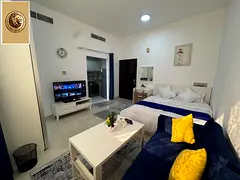 Furnished studio apartment for monthly rent in Ajman, Al Muwaihat 2. Close to all services and easy