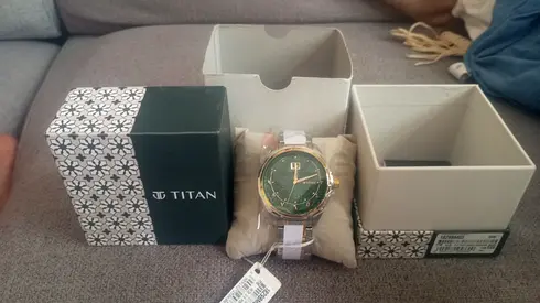 Titan watch with 2 year warranty
