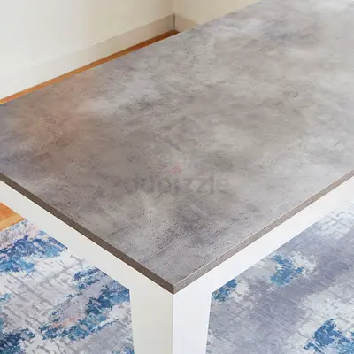 Kayna Sydney 4 Seater Dining Table - Cement  White