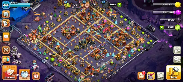 Clash of Clans Game Layout