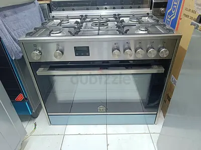 LA GERMANIA Brand Latest Model Top Gas 5 Burner,  Oven Electric Cooker Range Size 60 X 60cm