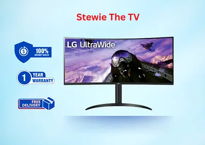 LG 34 Inch New Curved Ultra Wide QHD 1440P HDR Free Sync Monitor, 160Hz RR 34WP65C-B - Free Delivery