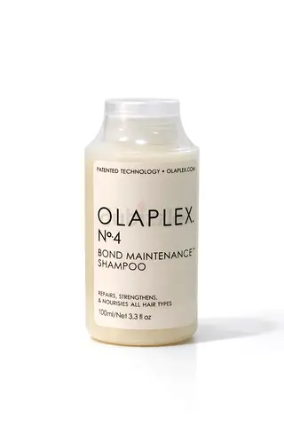 OLAPLEX No.4 Bond Maintenance Shampoo is a repairing and strengthening shampoo designed to restore a