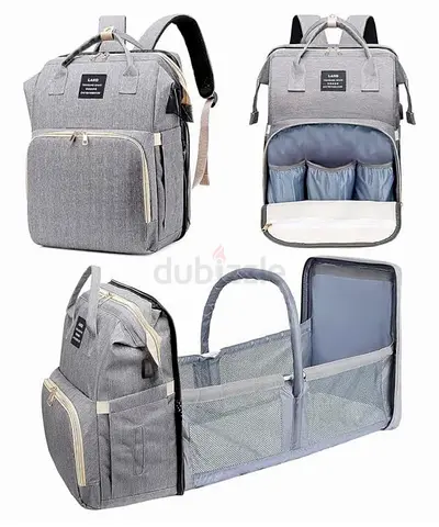 BRAND NEW DMG TECH Diaper Bag Backpack, Baby Bag with Changing Station  Toy Bar