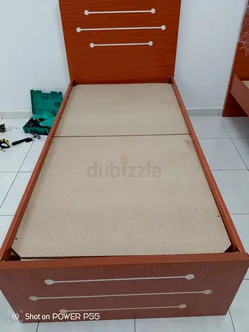 Wooden Bed Frame with Storage