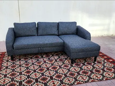 Modern design Grey Sofa Bed with strong structure and soft cushions