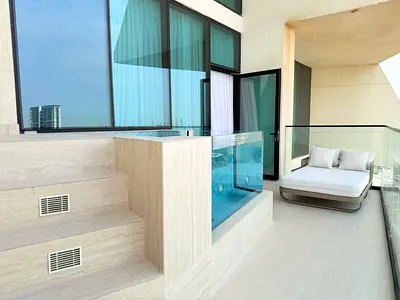 شقة غرفة نوم واحدة فاخرة مع مسبح خاص في بن غاطي رويال البرشاء جنوب