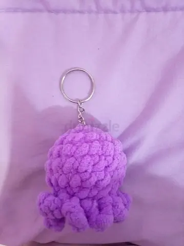 Hand crocheted purple octopus crochet item for sale