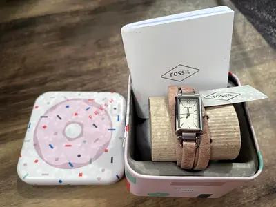 Fossil Womens Watch with Beige Leather strap