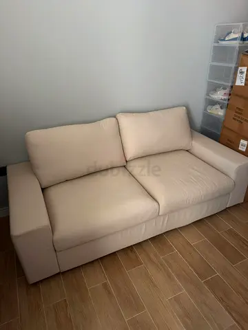 Comfortable Beige Sofa-bed