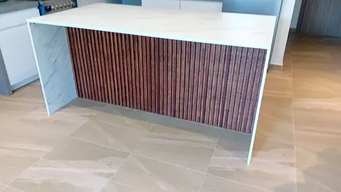 Modern Custom Kitchen island Table Designs with Durable MDF or Marble Surface