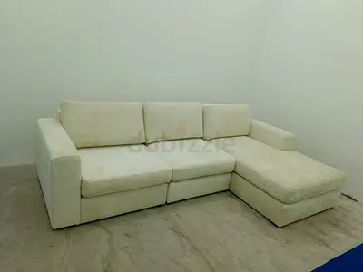 Home center beige color lshape sofa for sale