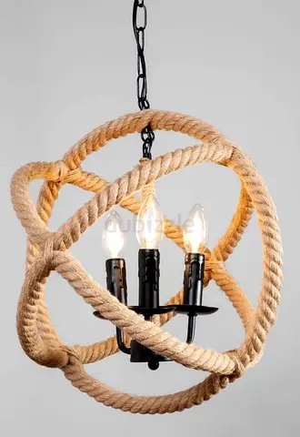 Title 4 × Industrial Rope Pendant Light / Chandelier – Blach Metal