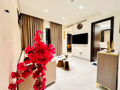 Modern | Fully Furnished | Higher Floor | 1BR| Bills included |Monthly rent