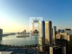 Spacious Appartment with 1 month free sea view Maintenance free easy exit to Dubai al taawun Sharjah