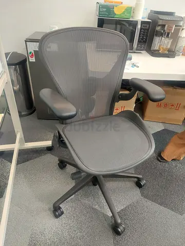 Latest Remastered V2 Version Herman Miller Aeron Black Chair Fully Adjustable Size C