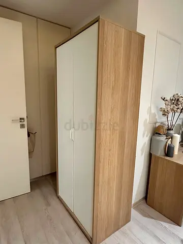 Modern Wardrobe in Light Wood Finish