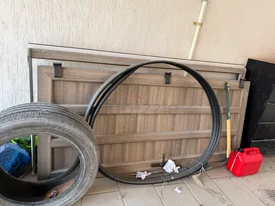 Wooden Door with Accessories