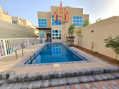 Brand new luxury modern fully furnished 4 bedroom villa private pool 2 hall maid room 12 cheques 220k