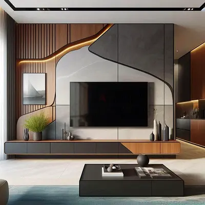 Stylish Modern Entertainment System for Sale