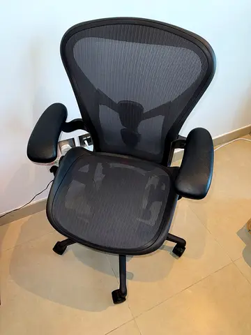 V2 Version Remastered Herman Miller Aeron Chair Graphite Fully Adjustable