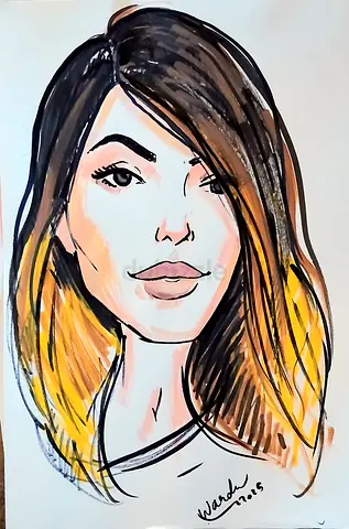 ارسم من تحب واجعلها عمل فني مليئ بالدفئ والتاثير الجميل