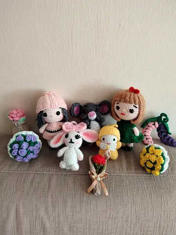 Handmade Crochet Dolls and Toys Collection,