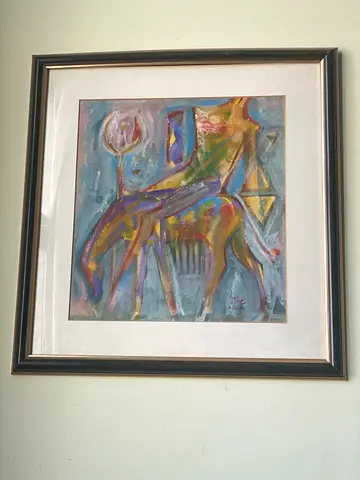 Framed Abstract Art Piece