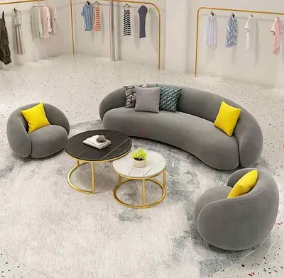 Modern Grey Sofa Set Custom Made Brand New