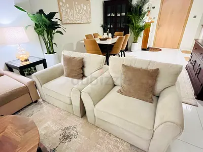 Cozy Living Room Armchairs ( 2 single seater sofas)
