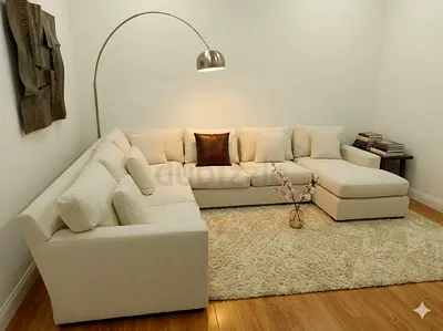 Luxury Ushape crate and barrel sofa