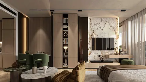 This 1 BHK with a private Jacuzzi offers a unique luxury lifestyle in Dubai