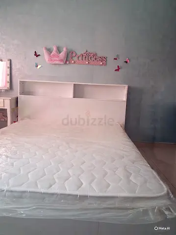Queen size bed with 3 drawers and storage space with Mattress