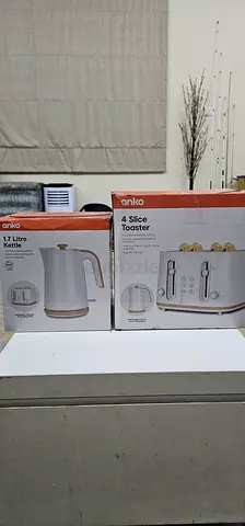 ANKO 4Slice Toaster and Kettle Set
