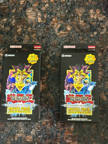 Yu-Gi-Oh! The Darkside of Dimensions Movie Pack - 1st Edition Factory Sealed - Gold Edition
