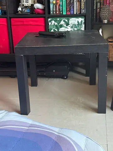 Black Wooden Side Table